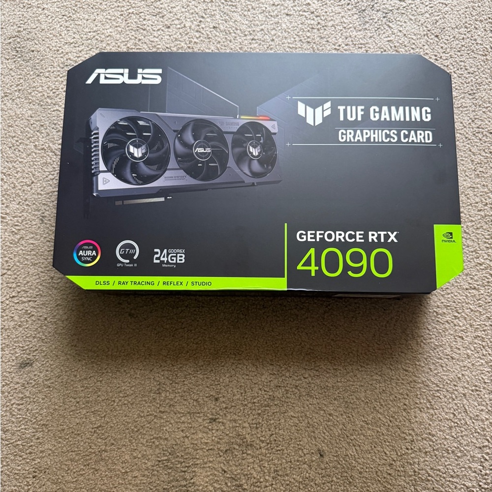 ASUS TUF Gaming GeForce RTX 4090 Graphics Card - Black and Green